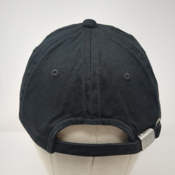 Gap Slideback Baseball Cap Black M Adjustable Embroidered Vented Holes 6 Panel - Picture 6 of 9